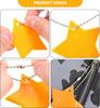 10Pcs Reflective Keychain Pendant with Stars And Gears Child Safety Night Reflectors for Bag Strips And Keyrings