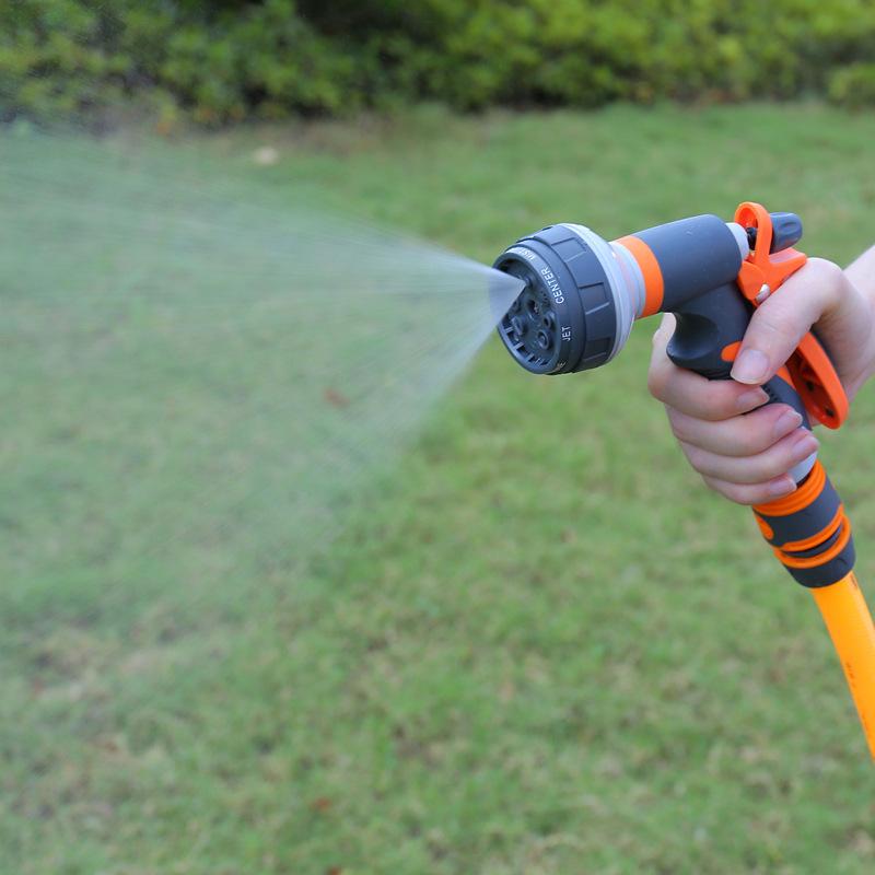 Pistola a Spruzzo da Giardino ad Alta Pressione per Irrigazione Esterna - Ugello Regolabile, Design Leggero in Plastica, Filettatura Standard