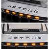 For Jetour T2 Tailgate Letter Badge JETOUR Logo Decal ABS Material With Installation Locator Car Exterior Trim Sticker
