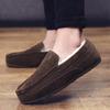 Suede Leather Loafers Mens Casual Boat Shoes Moccasins Hombre Footwear Winter Man Sneakers Slip on Footwear Male Adult Luxury