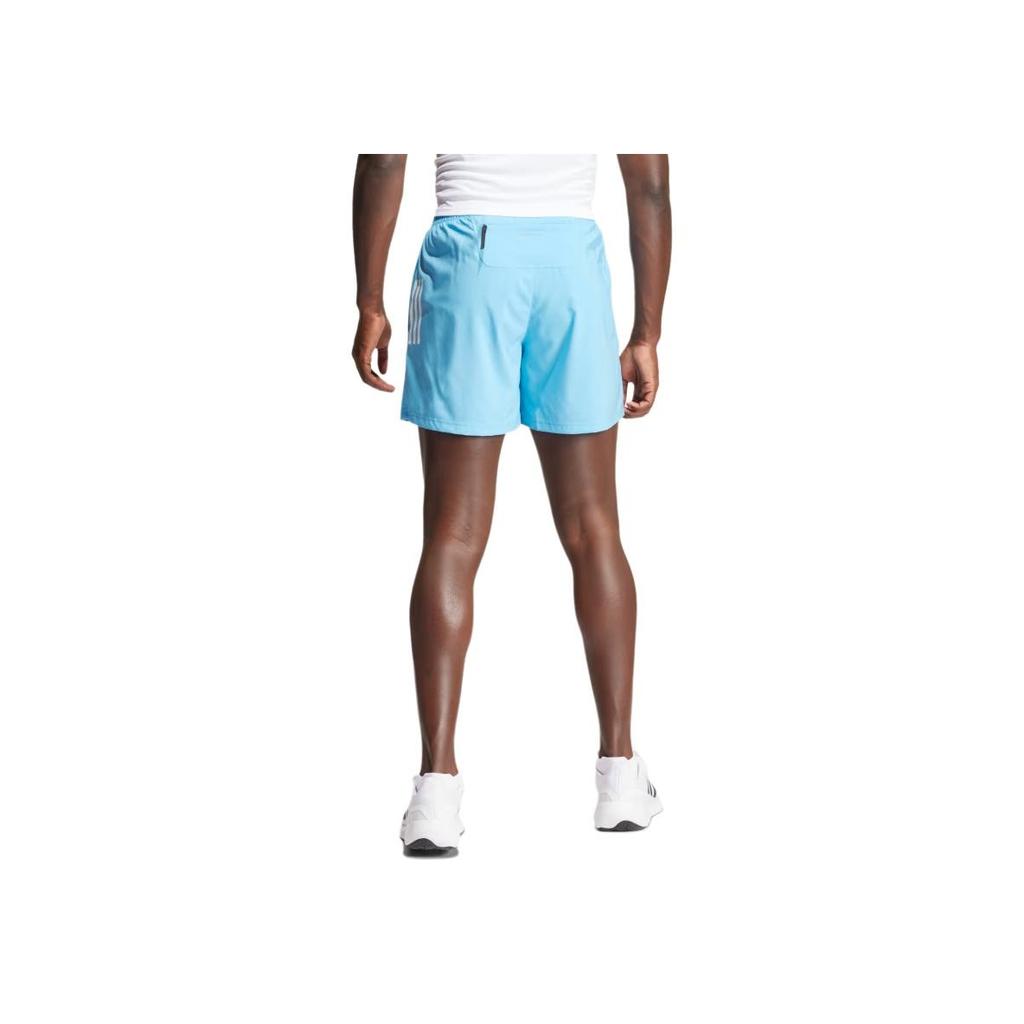 Adidas Striped Logo Print Elastic Waist Casual Shorts Men Shorts Light-Blue IY0713