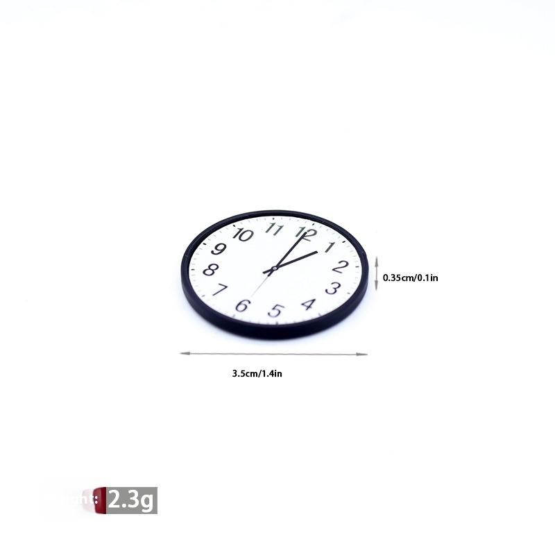 

1Pcs Pretend Play Furniture Toy 1:12 Dollhouse Miniature Retro European Wall Clock Play Doll House Home Decor Accessories A1