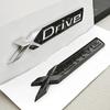 3D ABS Logo XDrive Emblemat X Drive Odznaka na Tylną Klapę Samochodu Naklejka na Błotnik Boczny Do BMW Xdrive Seria 3 Seria 5 X1 X3 X5 Akcesoria