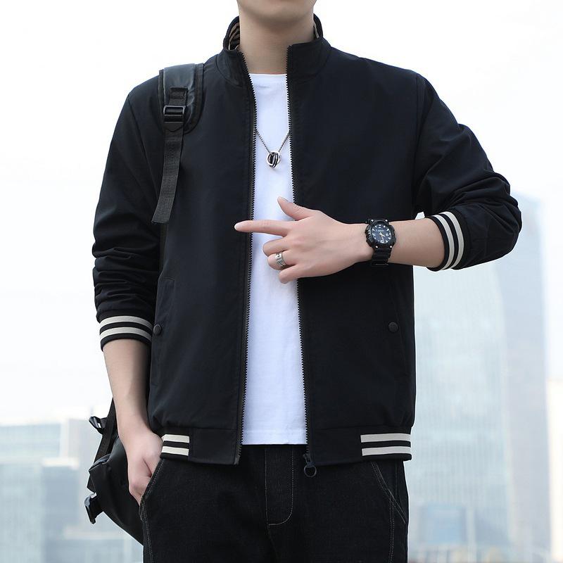2022 Spring/Autumn Men's Korean Style Casual Stand Collar Baseball Jacket
