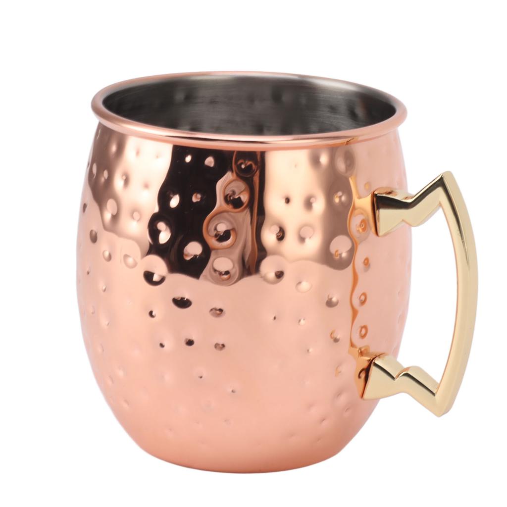 Moscow Mule Mug 600ml Capacity Stainless Steel Beer Cocktail Cup Drink Mug for Home Bar