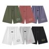 E852 Essentials Letter Sweatshorts Unisex Oversized Katoen Trekkoord Elastische Taille Streetwear Casual Sportshorts