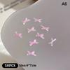 50Pcs Ice Transparent Color Bowknots Resin Nail Art Decorations 3D Mini Cute Bows Nail Charms For Diy Nails Accessories