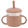 6-Month-Old Baby Anti-Choke Duckbill Cup Feeding Bottle Baby Straw Drinking Water Anti-Choke Stainless Steel Children's Water Cup