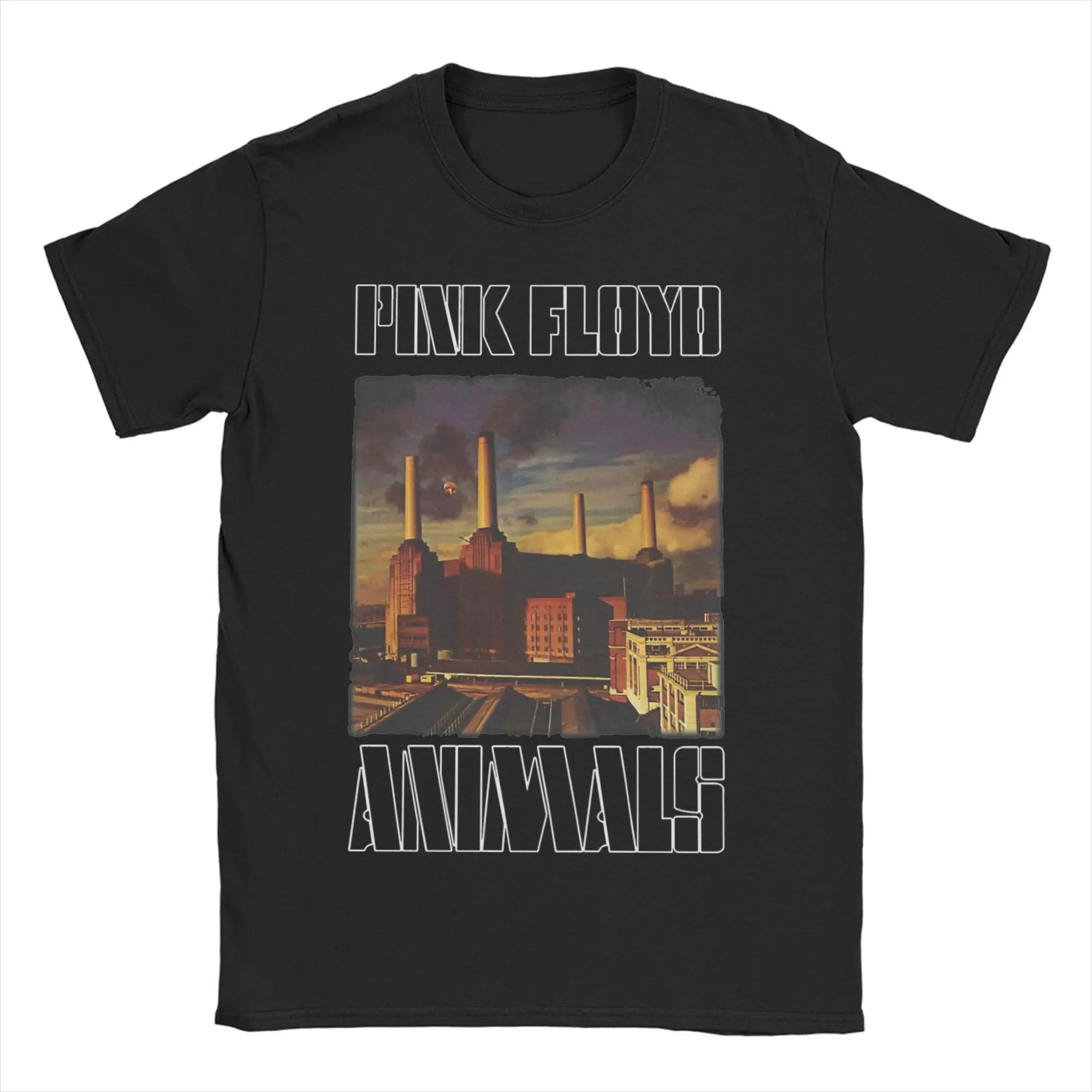 

Футболка з фотографією психоделічного гурту Pink Floyd, Унісекс Класичний Рок Вуличний одяг, 100% Бавовна Повсякденний Топ з коротким рукавом XXL бежевий