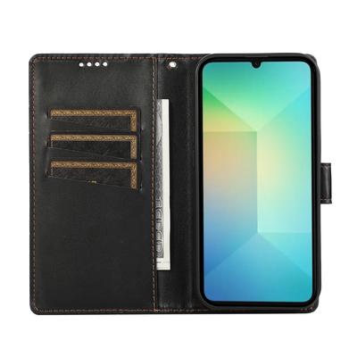 DF-06 Para Samsung Galaxy A06 4G Funda para Teléfono Cuero con Estampado de Líneas Cubierta tipo Cartera
