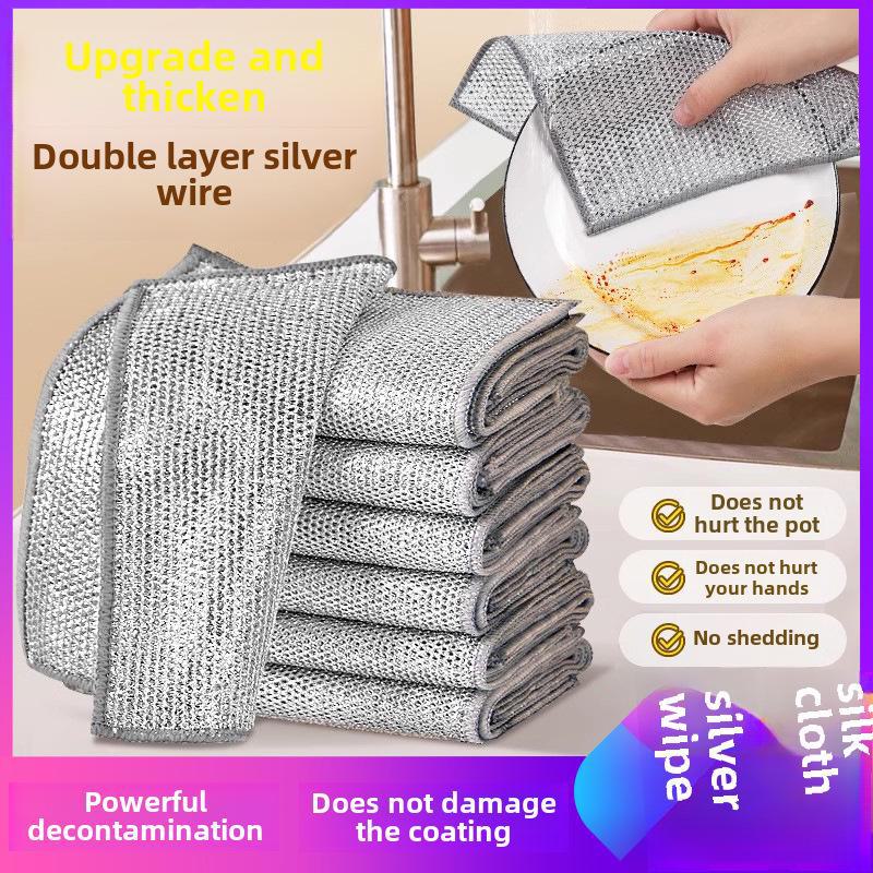 

Проволочная тряпка, не царапающаяся 25*25, Double layer, Single-bundle
