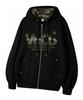Venhit Mrt Camo Applique Zip-Up Hoodie