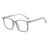 European and American classic black frame UV protection and radiation protection Large frame thin eye protection Flat light glasses Suitable for m