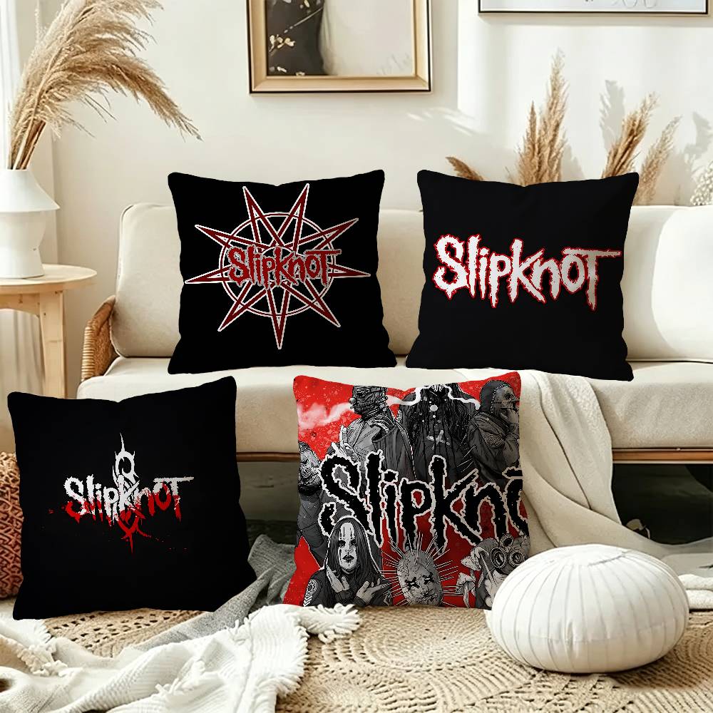Band Sslipknot Music Cushion Cover Polyester Sofa Cushions Decorative Throw Pillows Home Decoration Pillowcover