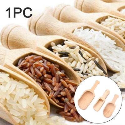 1Pcs Holz Mini Tee Kaffee Scoops Gewürz Candy Gewürze Bad Salz Löffel