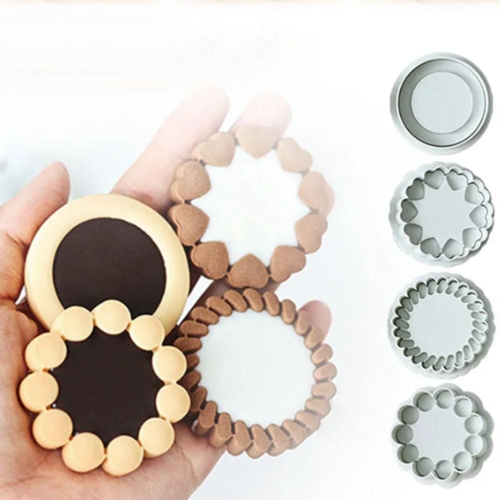 

3/4 шт 3D джем печенье форма для выпечки сэндвичей ручной работы цветок форма для шоколадного печенья десерт Style A