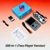 Console Portatile Mini Portatile per Videogiochi 8 Bit Schermo LCD a Colori da 3,0 Pollici Giocatore di Giochi a Colori per Bambini Integrato 500 Giochi Versione per Due Giocatori