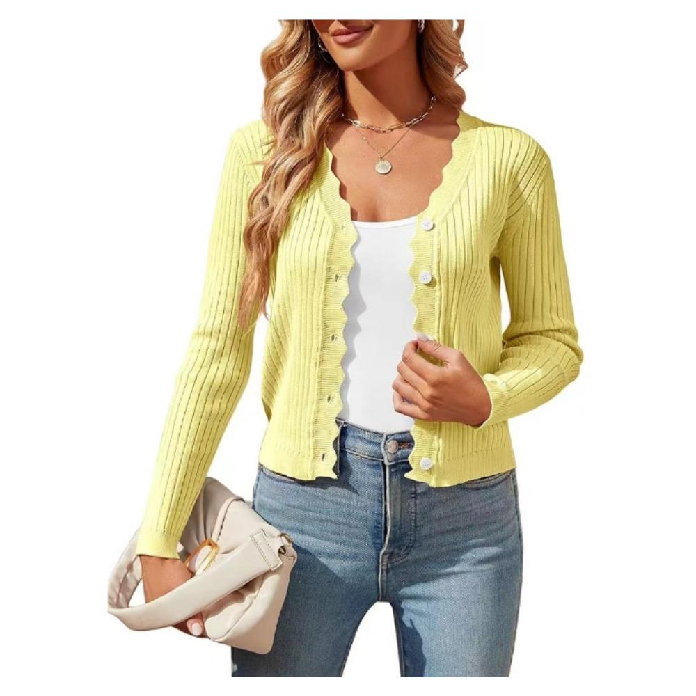 

GMXIA Женский свитер с V-образным вырезом и длинными рукавами, короткий вязаный кардиган с рисунком из дерева и ушками для ранней осени XXL