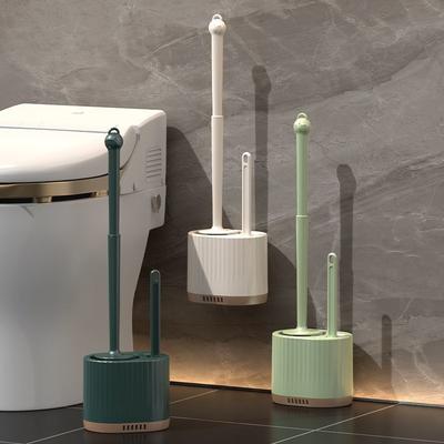 Bathroom New Toilet Brush Long Handle Set Wall Mounted Household Blind Spot Cleaning Toilet Brush Artifact