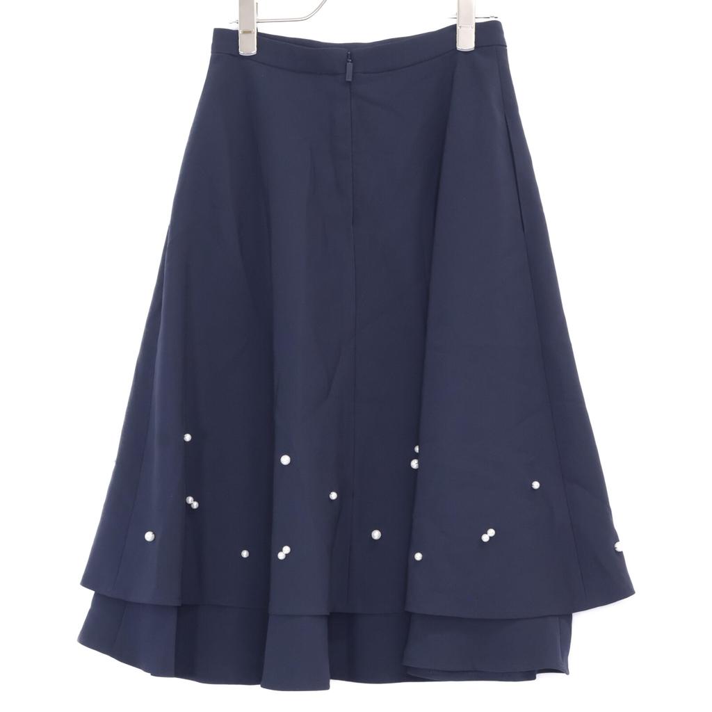 Rene Navy 6214020 Pearl Skirt skirt 34 NavyUsed
