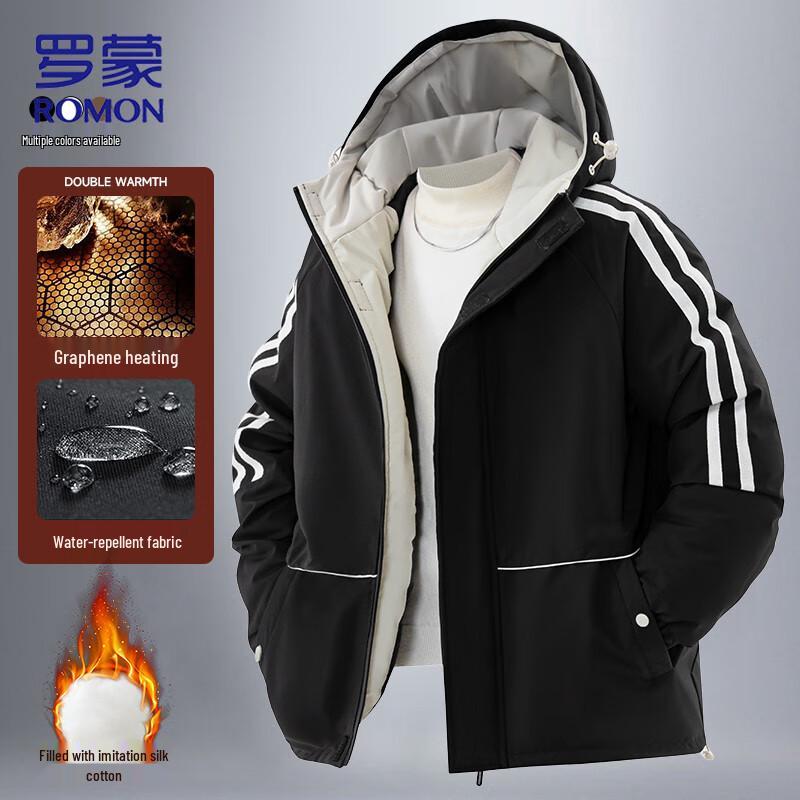 

ROMON Men s Graphene Padded Hooded Jacket M