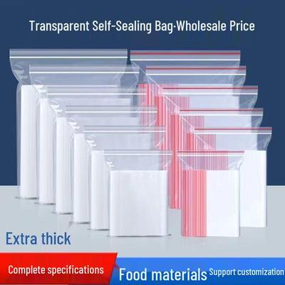 Thickened Self-Sealing Transparent Bags for Food and Fresh-Keeping, Small To Large Size Lamination Pockets