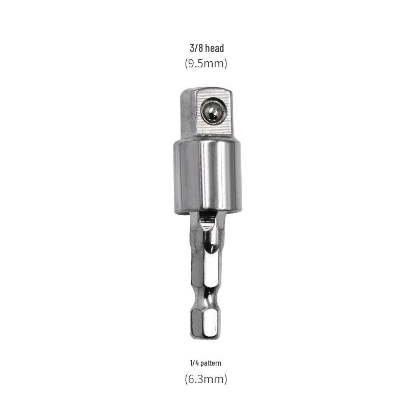 Pneumatic/Electric Wrench Socket Adapter Rod, 360° Rotating, Compatible with 1/4, 3/8, 1/2 Square Head Sockets
