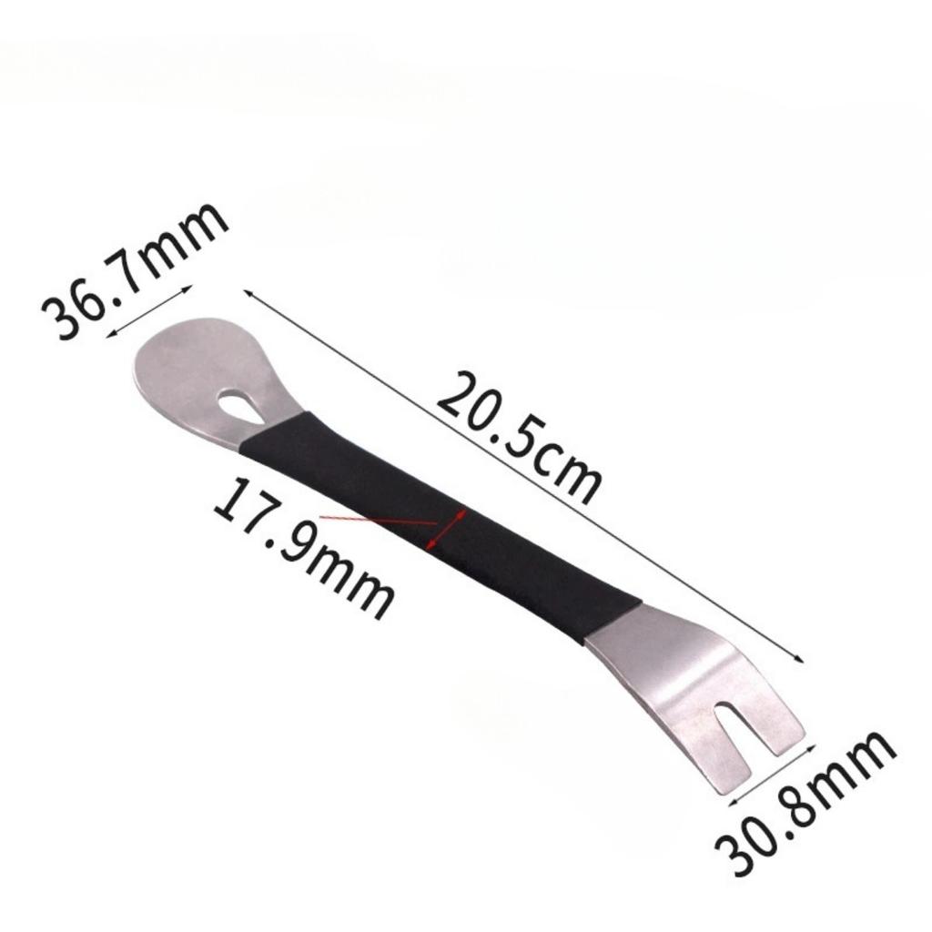 Screwdriver Installation Crowbar Car Door Clip Steel Crow Plate Stainless Steel Crowbar Car Panel Pry Bar Disassembling Wrecking Door Trim Pry Tool
