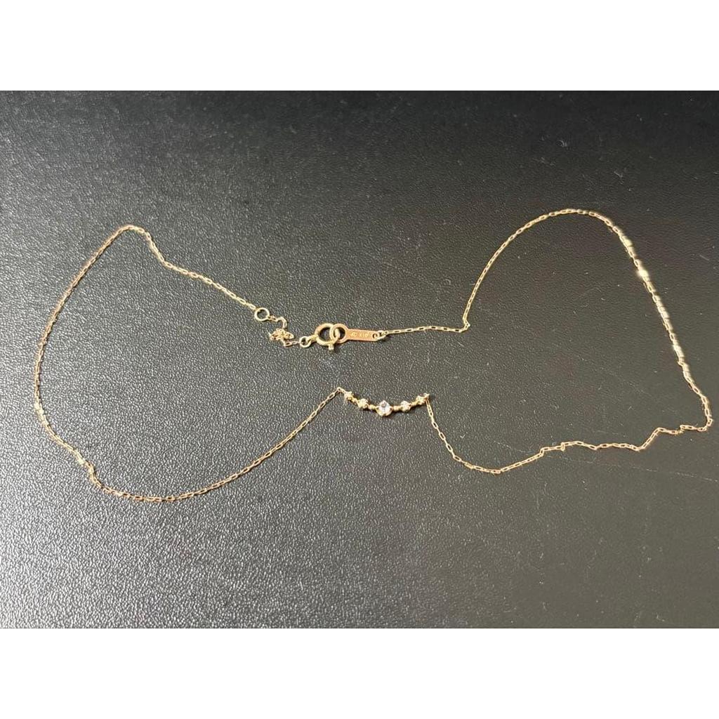 Used 4 K10 pink gold necklace