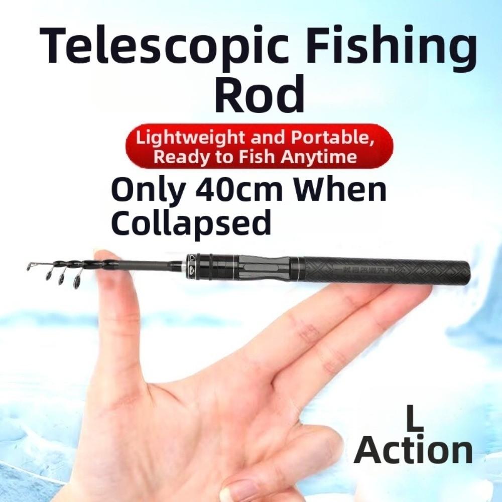 Travel Design Telescopic Fishing Rod UL/ML Power Fishing Rod Reel Set Fishing Pole  Travel Fishing