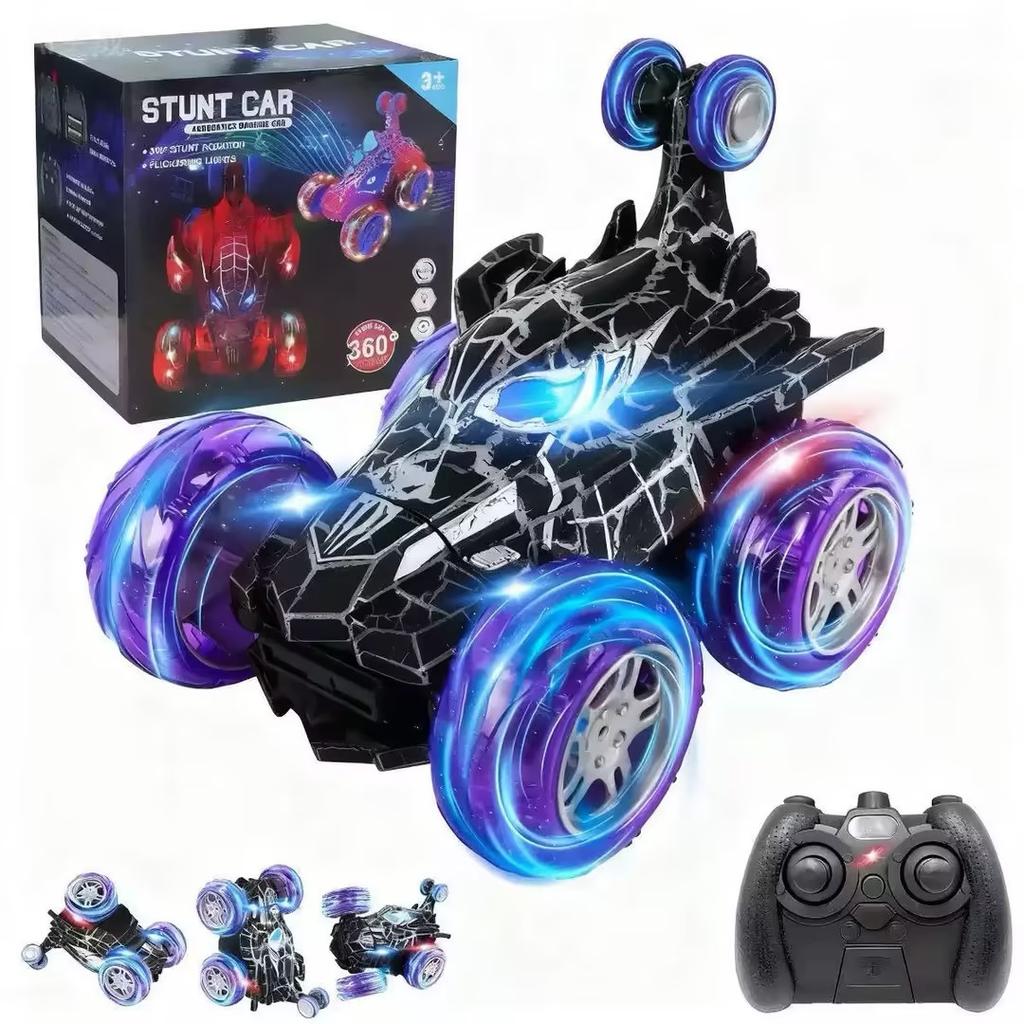 Red RC Car Spider Theme - Tumbling Action, 2.4GHz, Fun Toy
