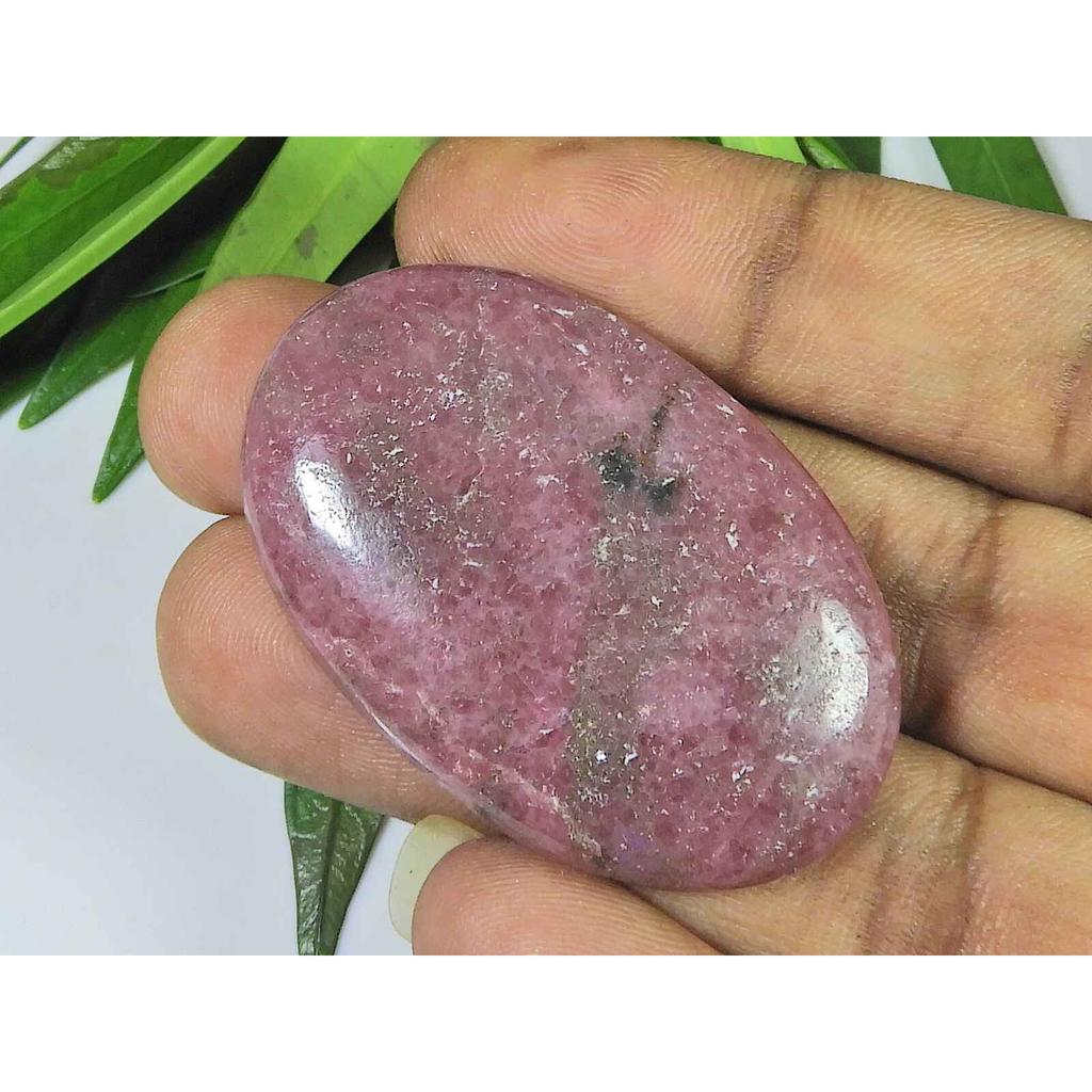 30X47X05MM Natural Red Rhodonite Quartz Oval Cabochon Loose Gemstone SK-3762