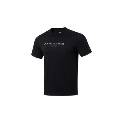 Li Ning Fitness Series Quick-Dry T-Shirt Men T-Shirts Black ATST593-5