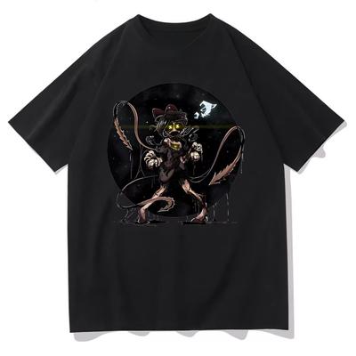 Unisex Katoenen T-shirt Moord Drones Top Manga Y2K Zomer T-shirt Harajuku Donkere Esthetiek T-shirts Comfortabele Top met Korte Mouwen