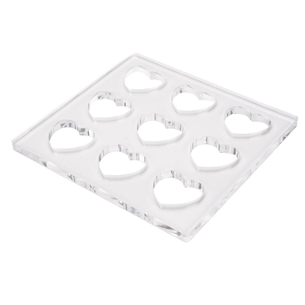 Herzförmiger DIY Acryl Gebäckformer Dessert Bäckerei Modellwerkzeug zum Backen zu Hause Party Essen Zubereiten