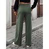 2025 Autumn and Winter New Style Solid Color Drawstring Pocket Loose Casual Trousers for Women