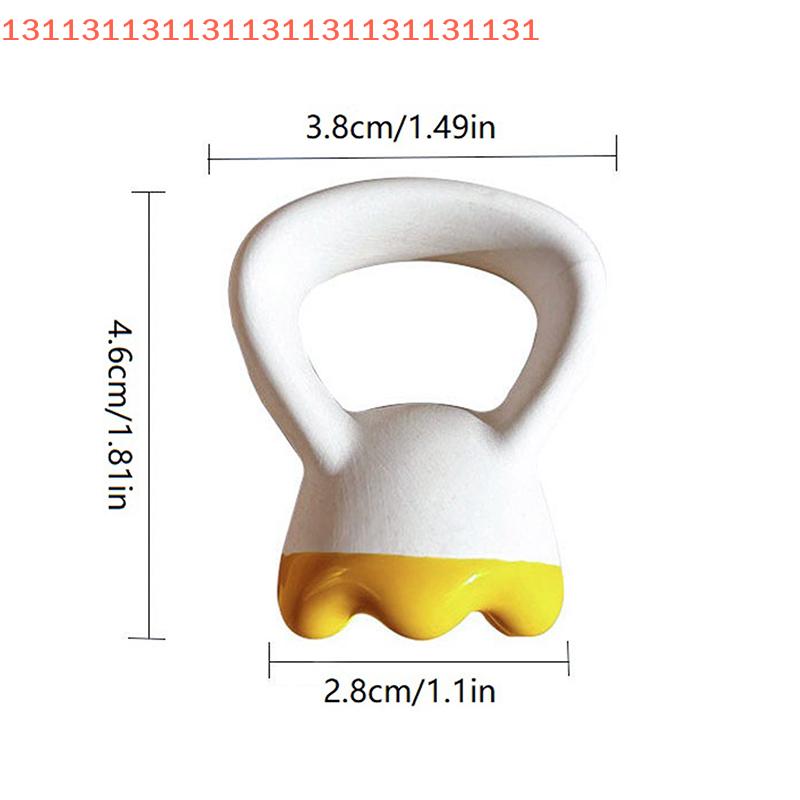 Ceramic Gua Sha Massage Plate Ring Shape Skin Tightening Compact Ergonomic Guasha Board for Face Head Shoulder Knee