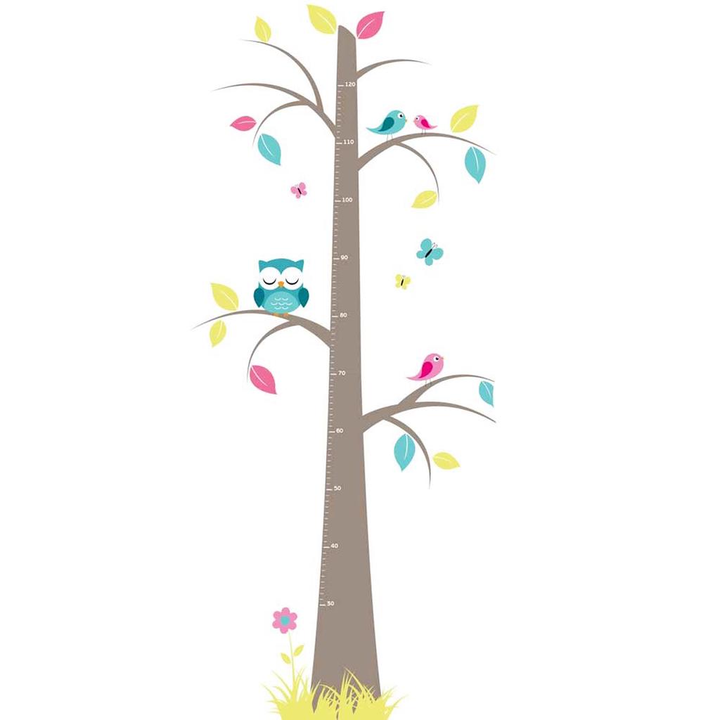 Les Trésors De Lily [Q2014] - Sticker Maßband 'Eulenbaum' mehrfarbig - 120 cm