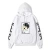 Men Women Fleece Hoodie Death Note L Portrait Two Sleeve Vertical White Text Anime Casual Hooded Sweatshirt