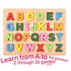 Oz Toy Wooden 3D Puzzle Numbers + Uppercase English Alphabet