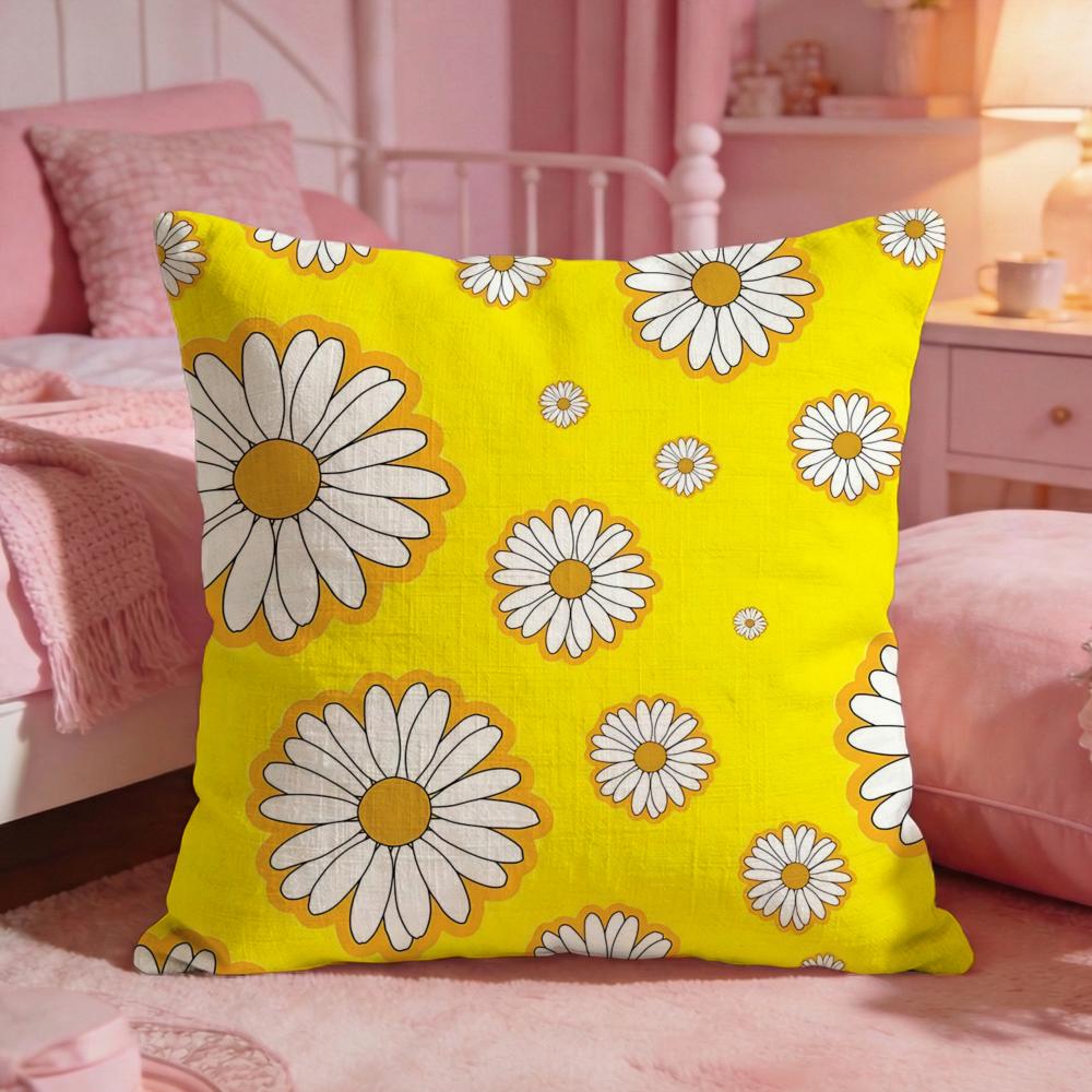 DecordaisyS Cushion Cover Premium Comfort Reversible Pillow Cove Two in One Design for Any Room Car Interior
