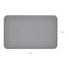 Basics Waterproof Non-Slip Mat Silicone Pet Food Water Bowl Gray 4729cm Plain