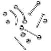 20pcs/lot Pro Body Piercing Kits Puncture with Ear Nose Eyebrow Sets Plier Piercings Clamp Steel
