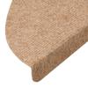 Self Adhesive Stair Treads 15 Pcs 56 X 17 X 3 Cm Beige