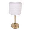 Cordless Fabric Table Lamp USB Rechargeable Bedside Table Lamp for Bedroom Touch Control Iron Aluminum Alloy