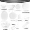 Haolaibao 34-Piece Pure White Bone China Dinner Set