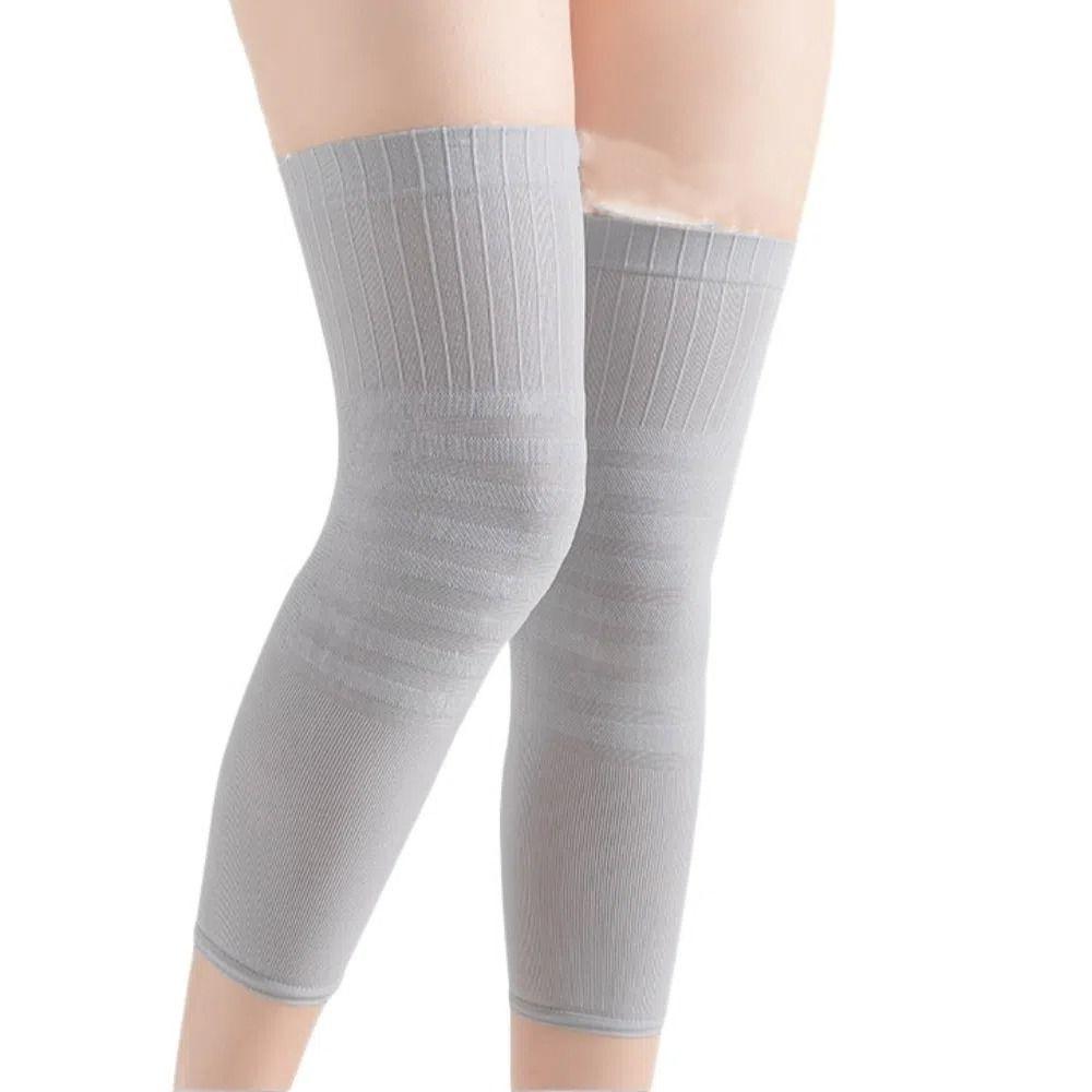 

1pair Patella Brace Knee Braces High Elastic Fitness Kneepad Fitness/Running/Cycling M светло-серый