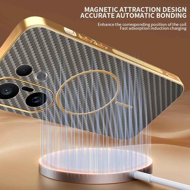 Case For Vivo X200 FE/ S30 Pro Mini New Electroplating Kevlar Magnetic Frosted Cover For Vivo X200FE Shockproof Bumper Funda