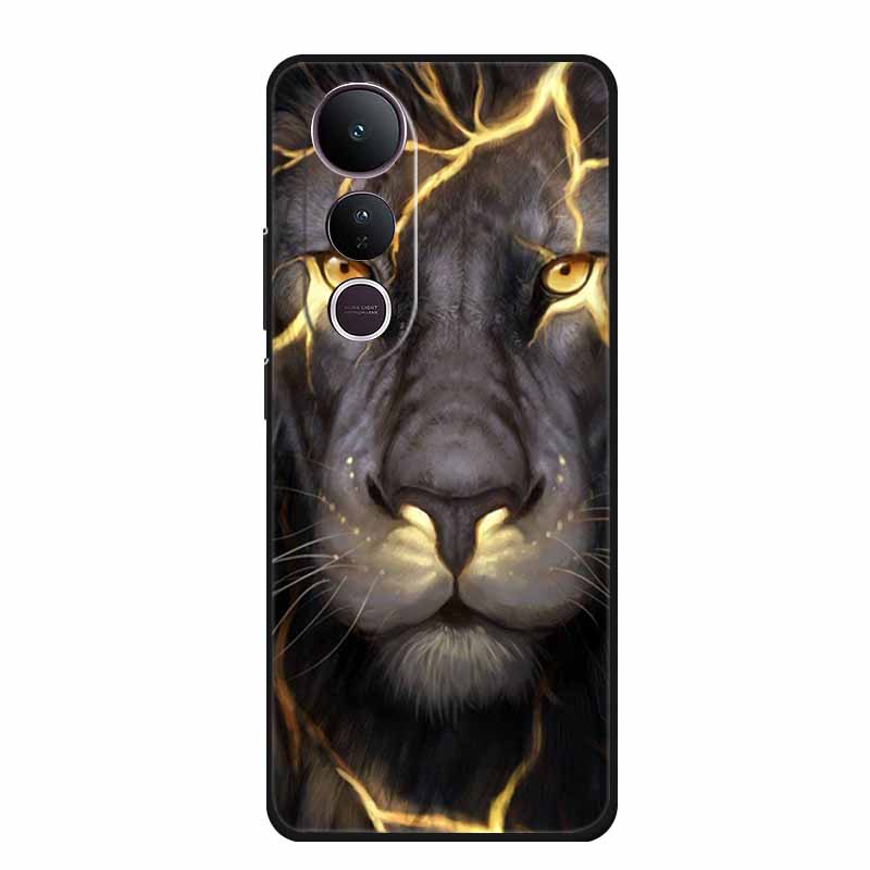 For Vivo V50 Lite 4G 5G Case V 50 lite Coque Popular Black Silicone Soft Back Cover For Vivo Y400 4G 5G Phone Case Cover Y 400