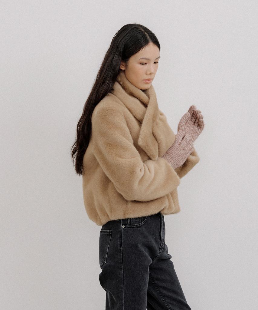 Octette Warmer Fur Blouson_Beige